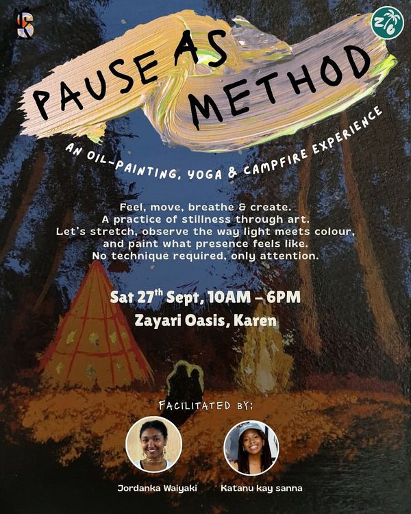 Pause as Method: An Oil-Painting, Yoga & Campfire Experience