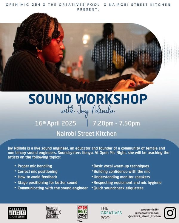 Open Mic Night Sound Workshop with Joy Ndinda