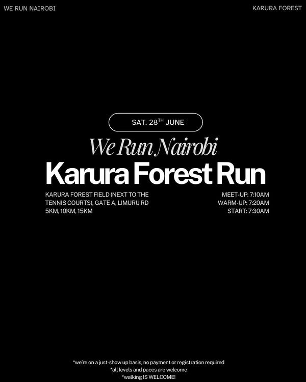 We Run Nairobi - Karura Forest Run